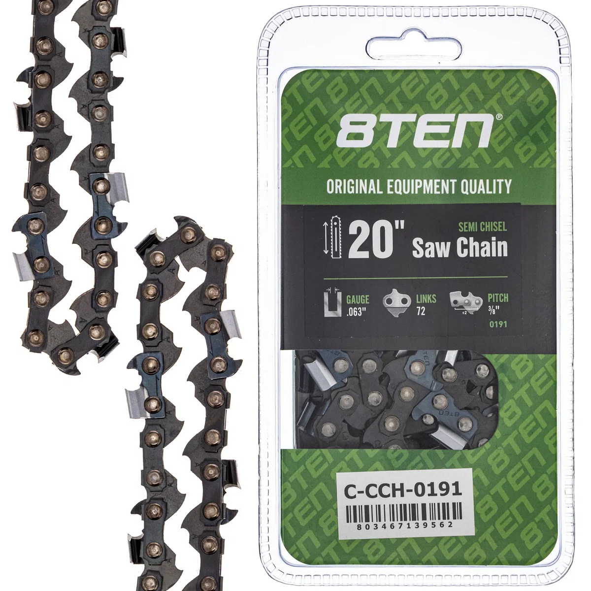 Chainsaw Chain 20 Inch .063 3/8 72DL For Stihl Dolmar Makita 75LPX072G 75EXL072G 36RS372E H50S72