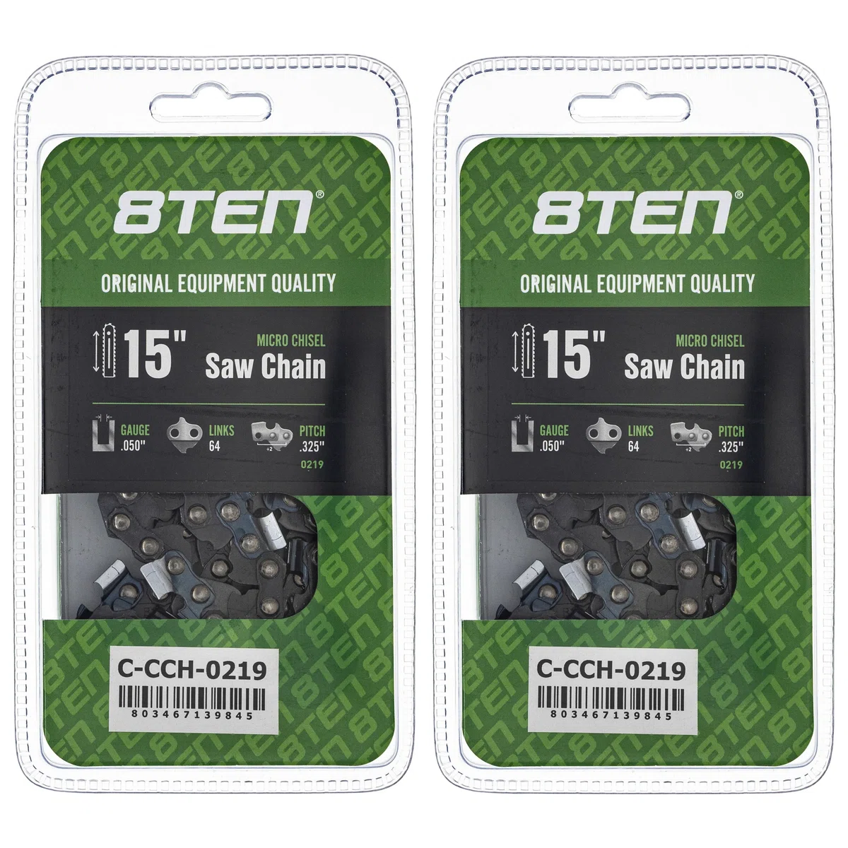Chainsaw Chain 15 Inch .050 .325 64DL For Dolmar Makita 581643164 23RSC64 20LGX064G | 2-PACK