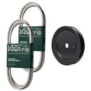 UDC Parts Mower Kit / Belt 130969 + Belt 138255 + Pulley 129861 / Fits Weed Eater WE1442A WE1842A WEY12542A