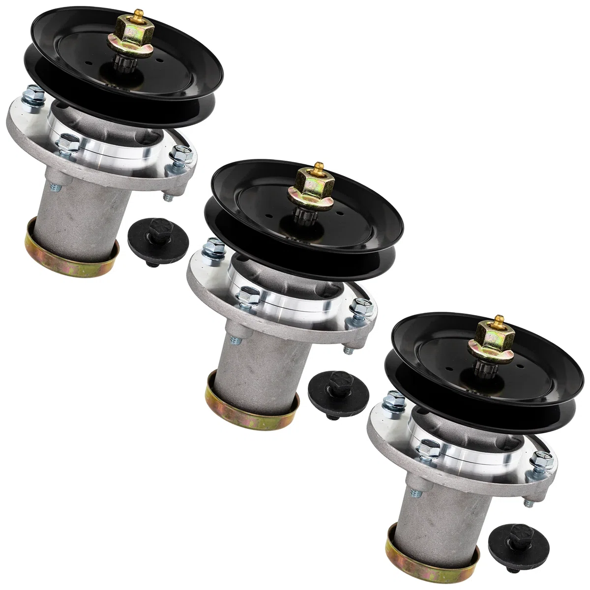 Deck Spindle Set For Husqvarna Jonsered Poulan Pro 532129861 532173436 532153535 539112170 532112171 | 3-PACK