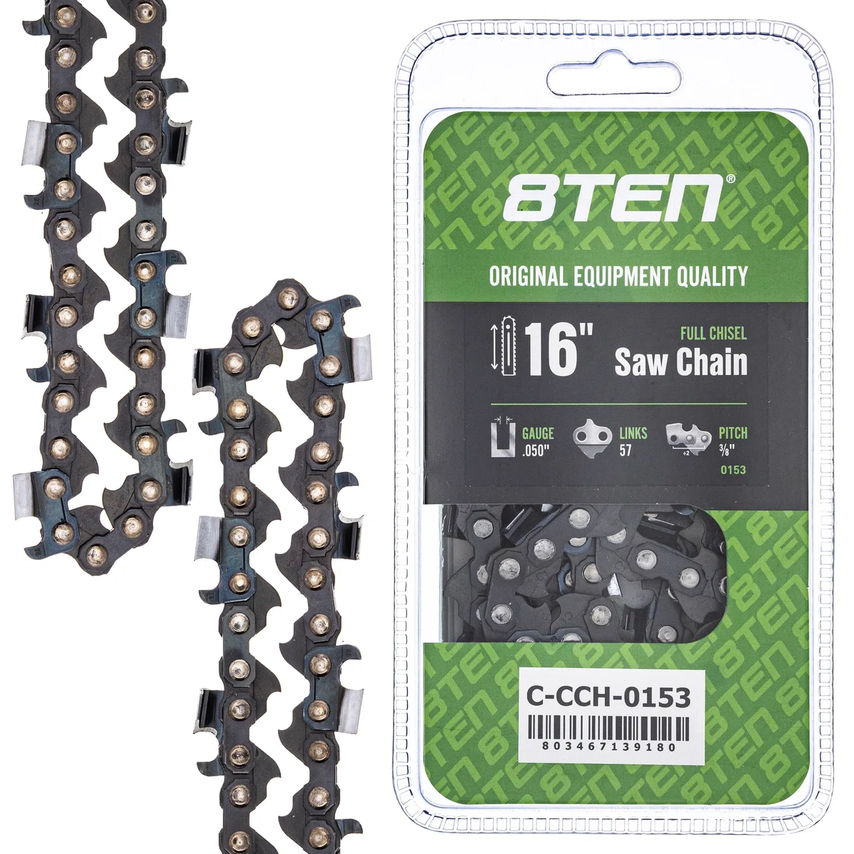 Chainsaw Chain 16 Inch .050 3/8 57DL For Echo Skil Yardworks 91PX57CQ 91PXL057G 91PXL57CQ H3757