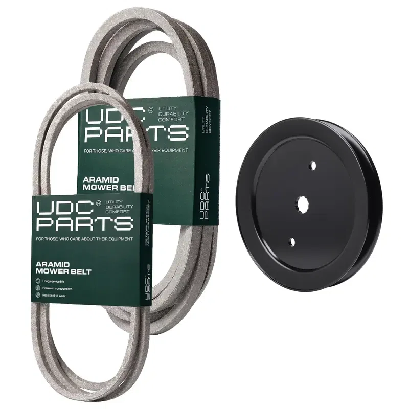 UDC Parts Mower Kit / Belt 140218 + Belt 197242 + Pulley 195945 / Fits Jonsered LT2223A2