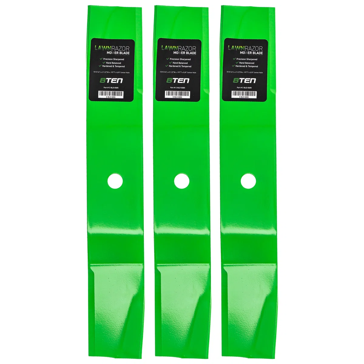 LawnRAZOR High Lift Blade For Toro Wheel Horse 54-0010-03 54-0010 55-4940 55-4940-03 108-1125 | 3-PACK
