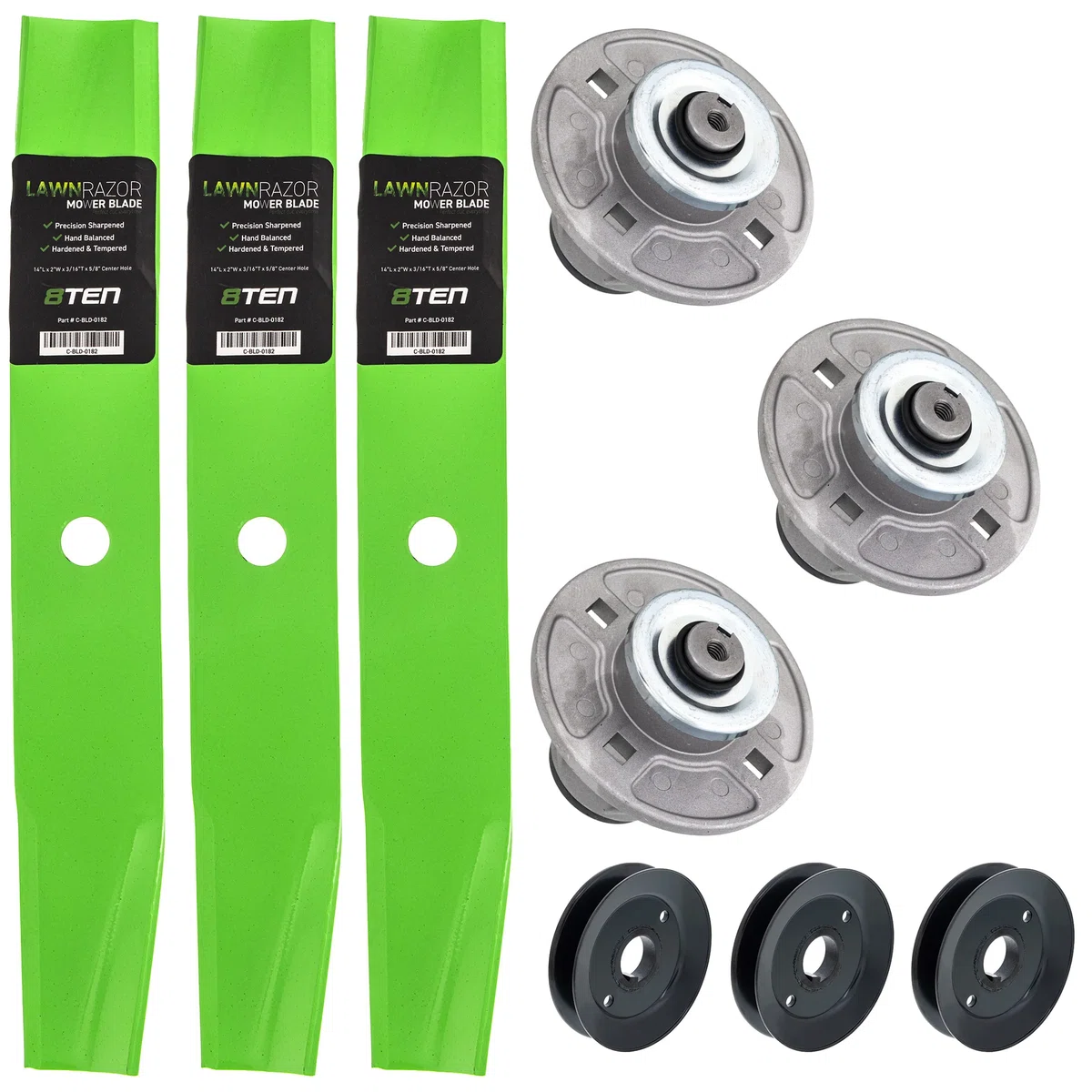 Blade Spindle Pulley Deck Kit For Gravely Ariens MK1009975