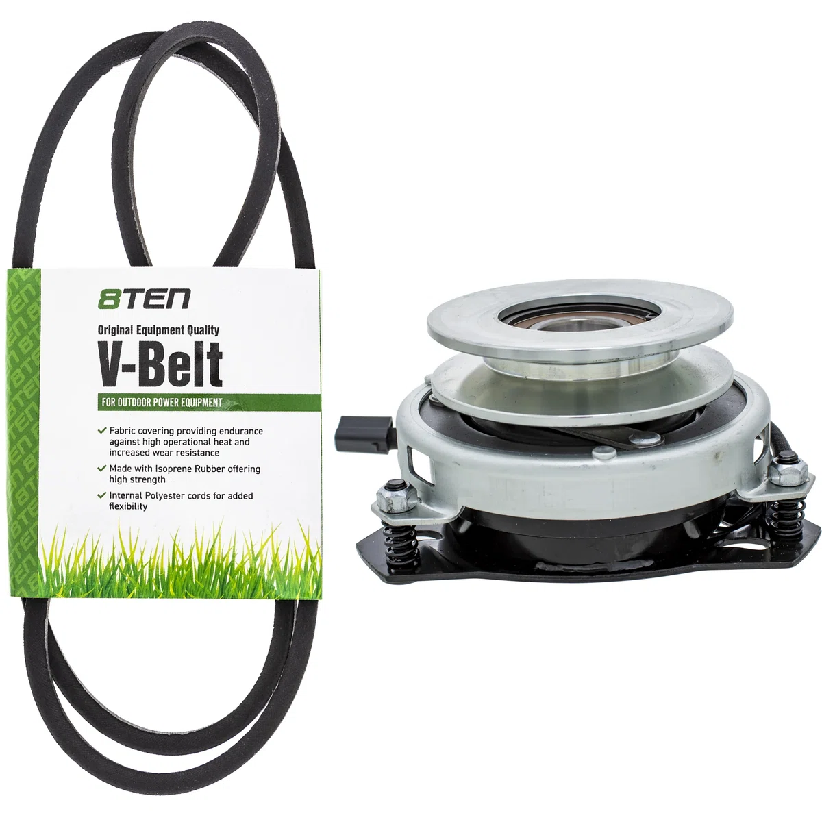 Electric PTO Clutch & Belt Kit For Yard-Machines Columbia White Outdoor MK1006391