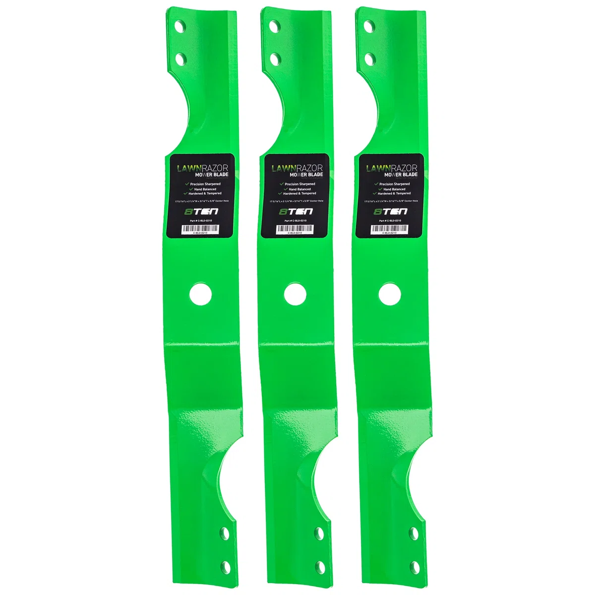 LawnRAZOR Notched Notched Medium Lift Blade For Ariens Gravely 03971900 03746500 | 3-PACK
