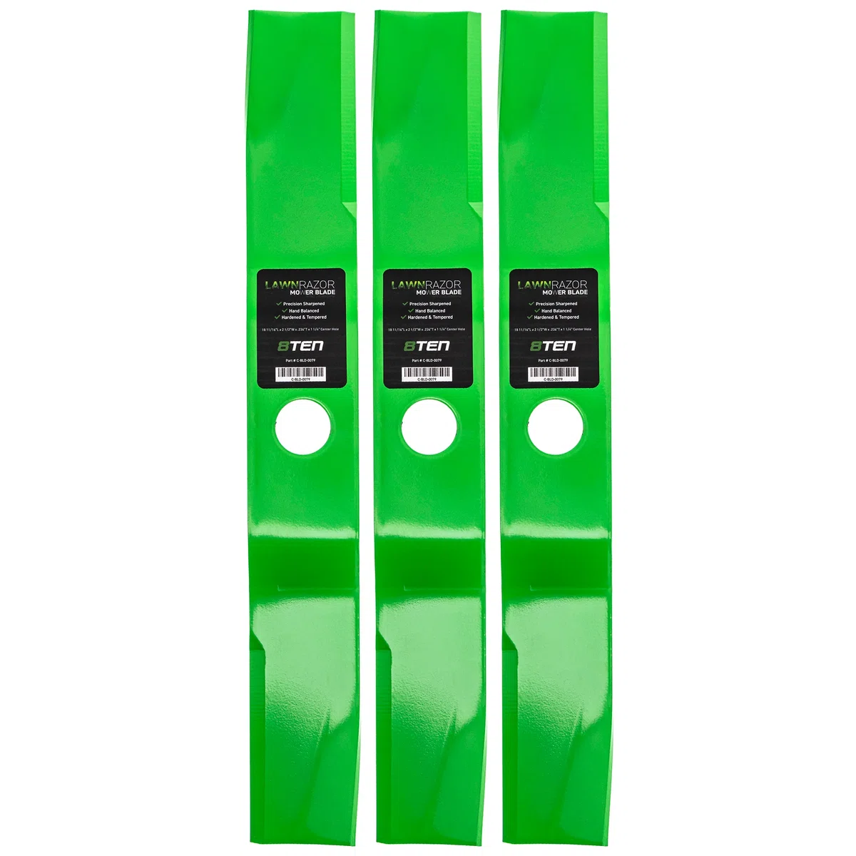 LawnRAZOR High Lift Blade For Kubota 76529-34330 70000-25004 70000-00605 K5615-34330 | 3-PACK