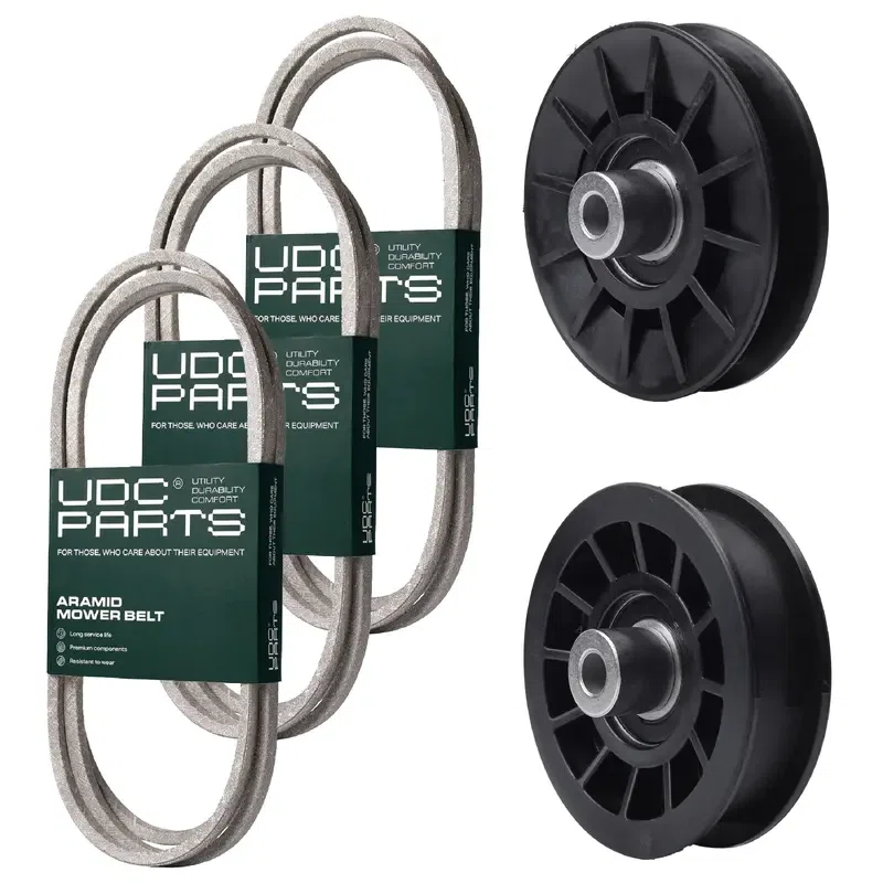 UDC Parts Mower Kit / Belt 130969 + Belt 138255 + Belt 140218 + Pulley 532194326 + Pulley 532194327 / Fits Husqvarna LTH151