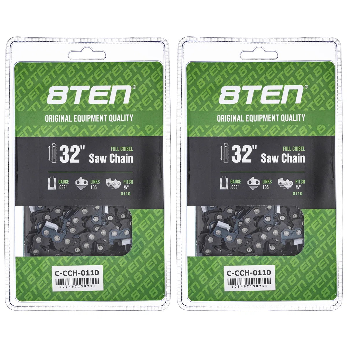 Chainsaw Chain 32 Inch .063 3/8 105DL For Dolmar Homelite Makita 75EXJ105G 591164005 H83105 75CJ105G | 2-PACK