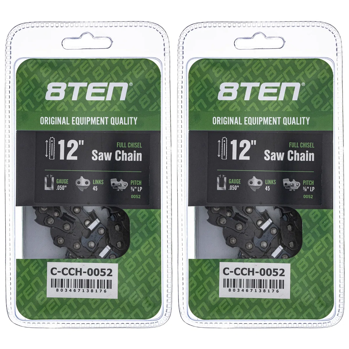 Chainsaw Chain 12 Inch .050 3/8 LP 45DL For Makita Skil Husqvarna 91PX45CQ 585422145 576936545 | 2-PACK