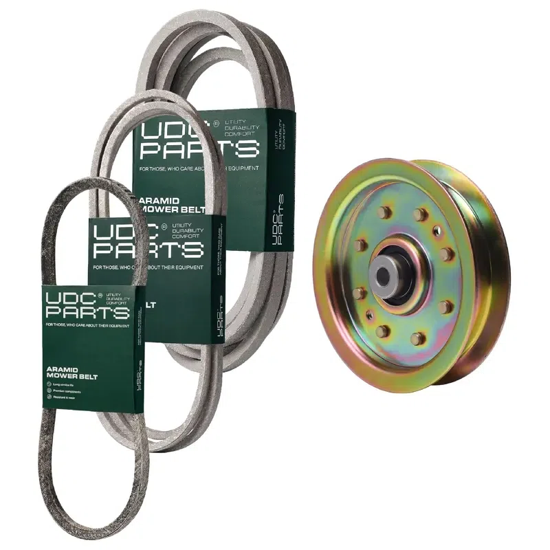 UDC Parts Mower Kit / Belt 754-04033 + Belt 754-04219 + Belt 754-0468 + Pulley 956-04129 / Fits White Outdoor LT-2200