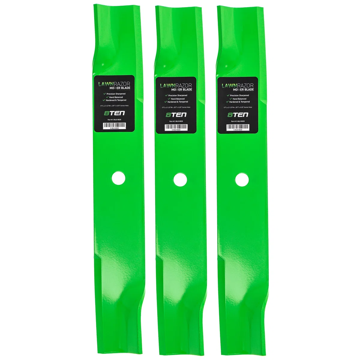 LawnRAZOR High Lift Blade For Dixie Chopper Wheel Horse 30227-50 30227-50H 30227-50V 30227-H 113579 | 3-PACK