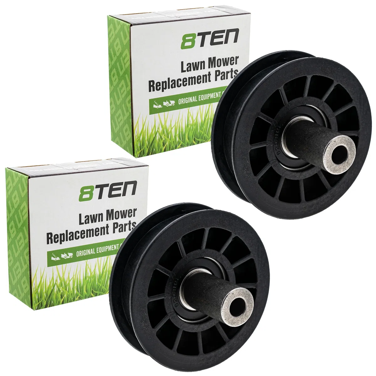 Flat Idler Pulley Set For Poulan Pro Husqvarna Poulan 532179114 179114 78-056 | 2-PACK