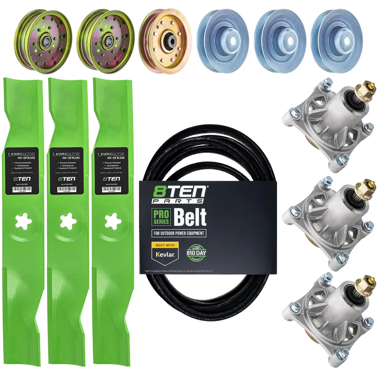 Blade Spindle Belt Pulley Idler Deck Kit For Husqvarna MK1009880