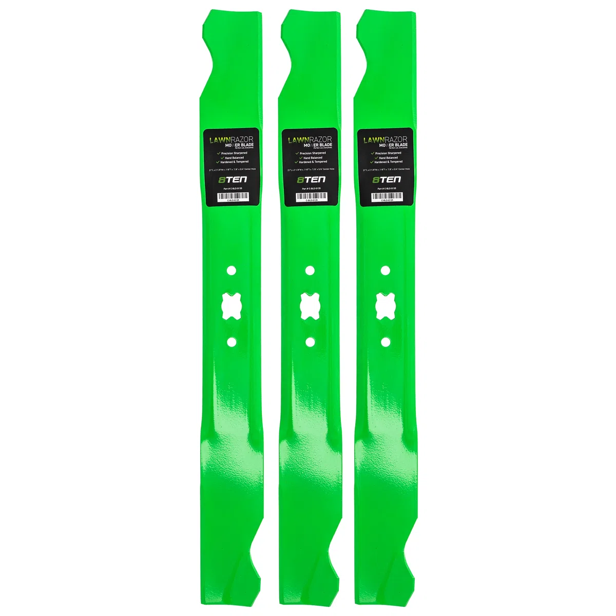 LawnRAZOR High Lift Blade For Yard-Machines Ranch King Lawn Chief 942-0641 742-0641 | 3-PACK