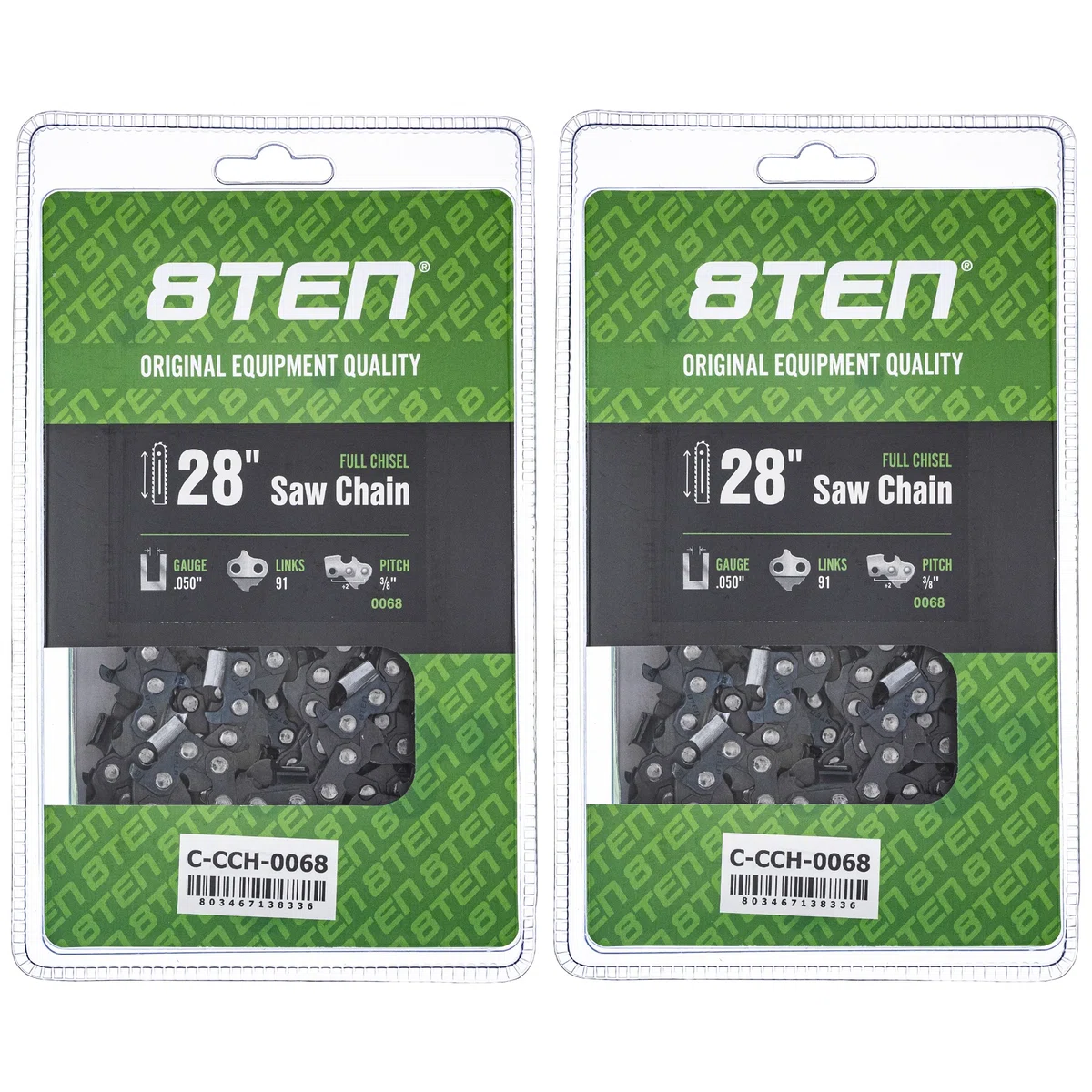 Chainsaw Chain 28 Inch .050 3/8 91DL For Stihl 72EXJ091G 72EXL091G 33RS91E H4791 | 2-PACK