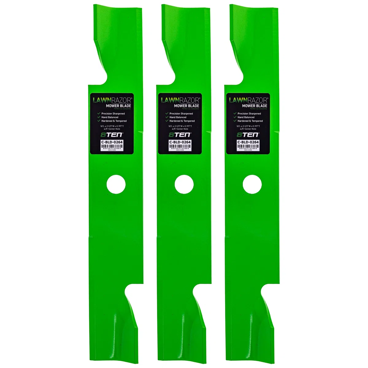 LawnRAZOR Notched High Lift Blade For Ferris 1737228BZYP 5105512S | 3-PACK