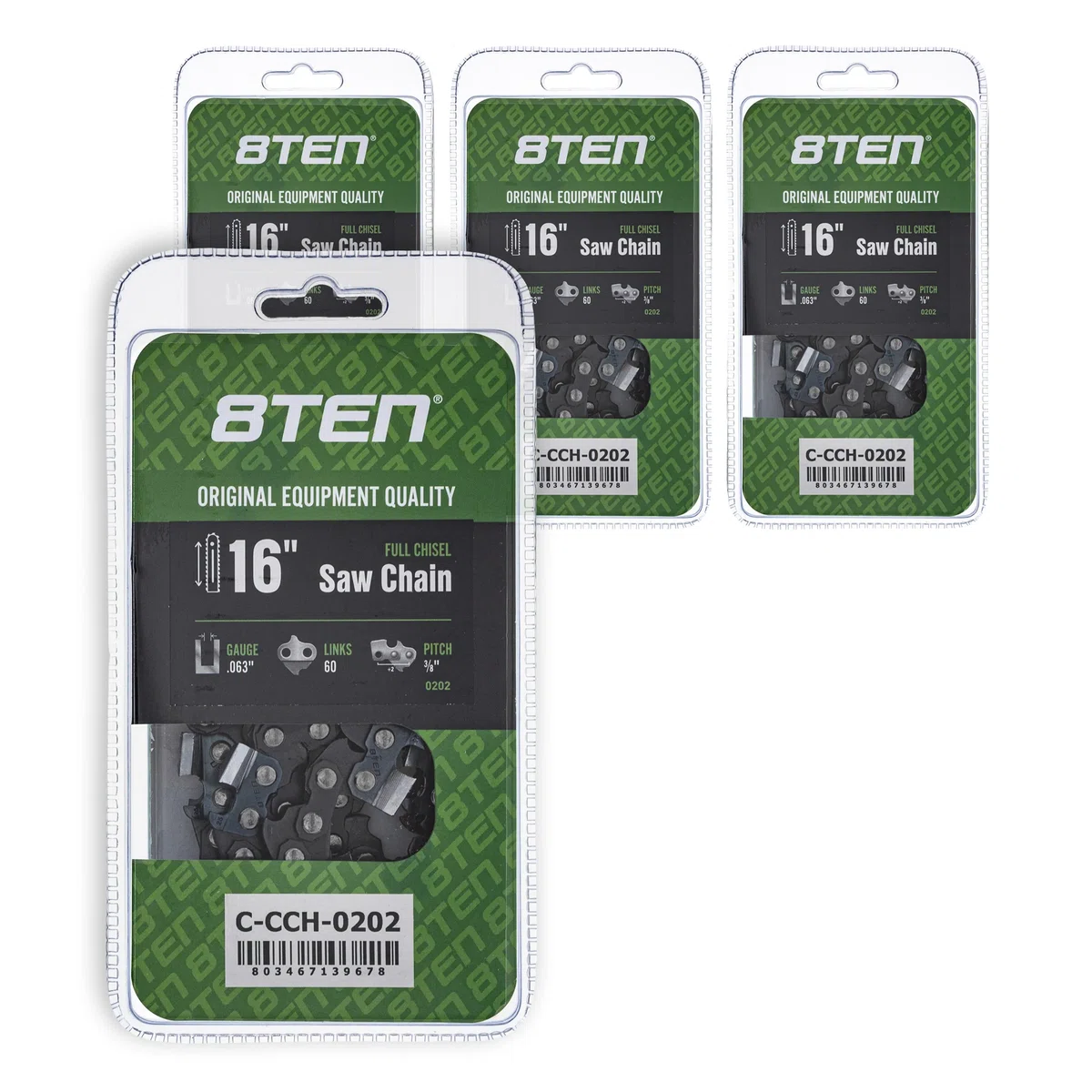 Chainsaw Chain 16 Inch .063 3/8 60DL For Stihl Homelite | 4-PACK