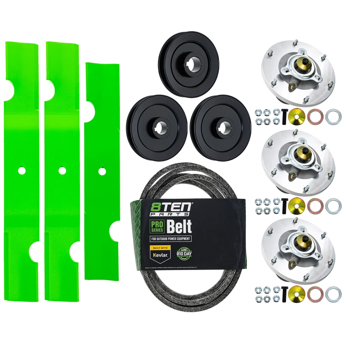 Blade Spindle Belt Kit for Grasshopper 125v 48-inch 320239 320234 623781