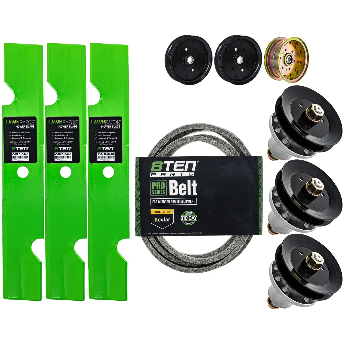 Blade Spindle Belt Idler Deck Kit For Exmark MK1010220