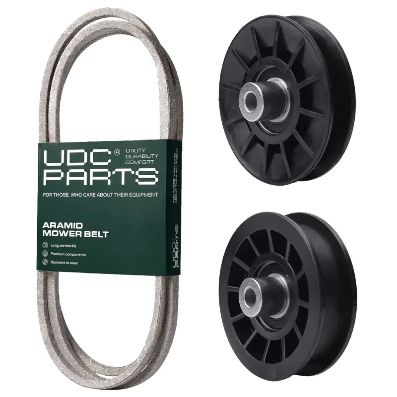 UDC Parts Mower Kit / Belt 144959 + Pulley 532194326 + Pulley 532194327 / Fits Husqvarna LTH171 LTH2038R