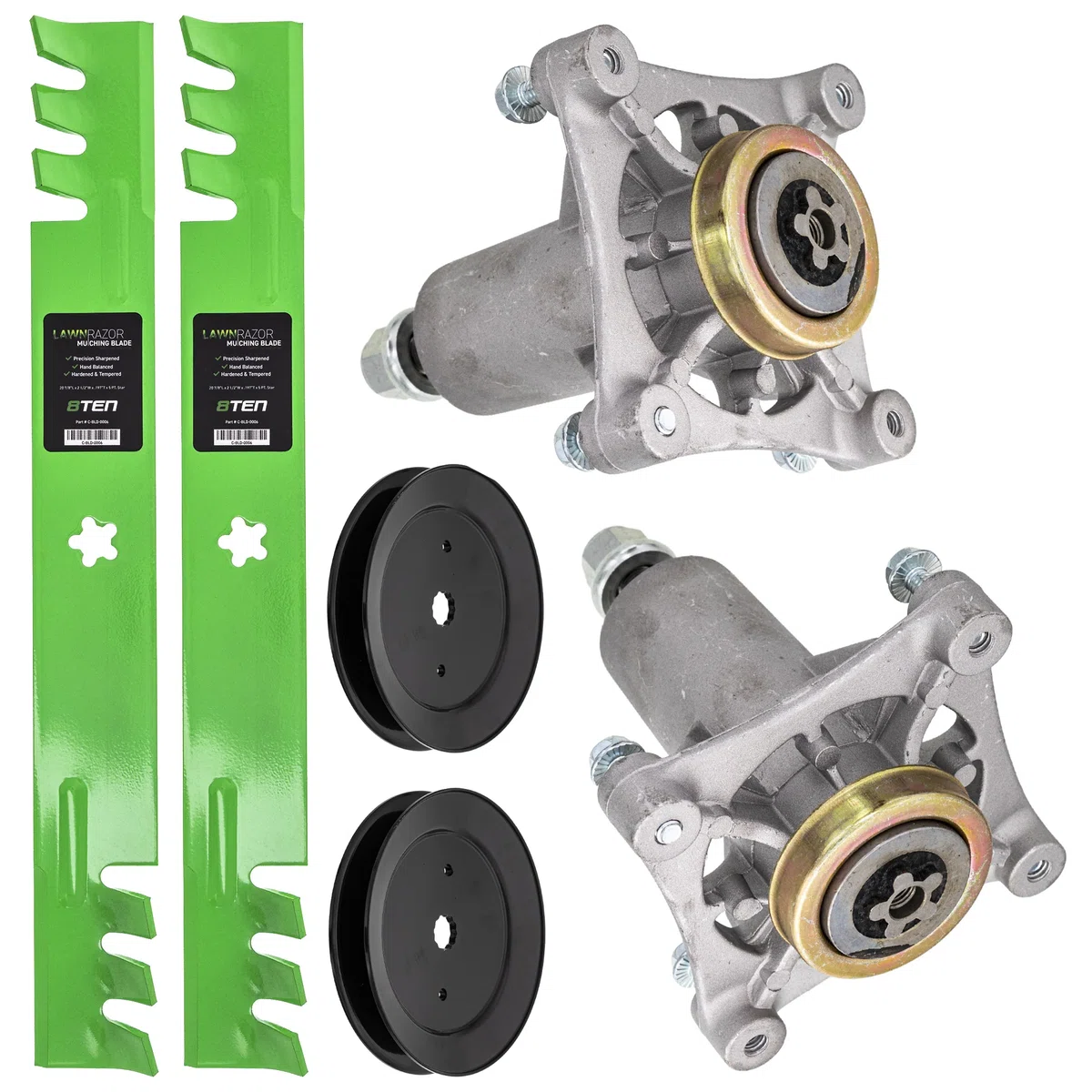 Blade Spindle Pulley Deck Kit For Poulan Pro Husqvarna Jonsered MK1009916