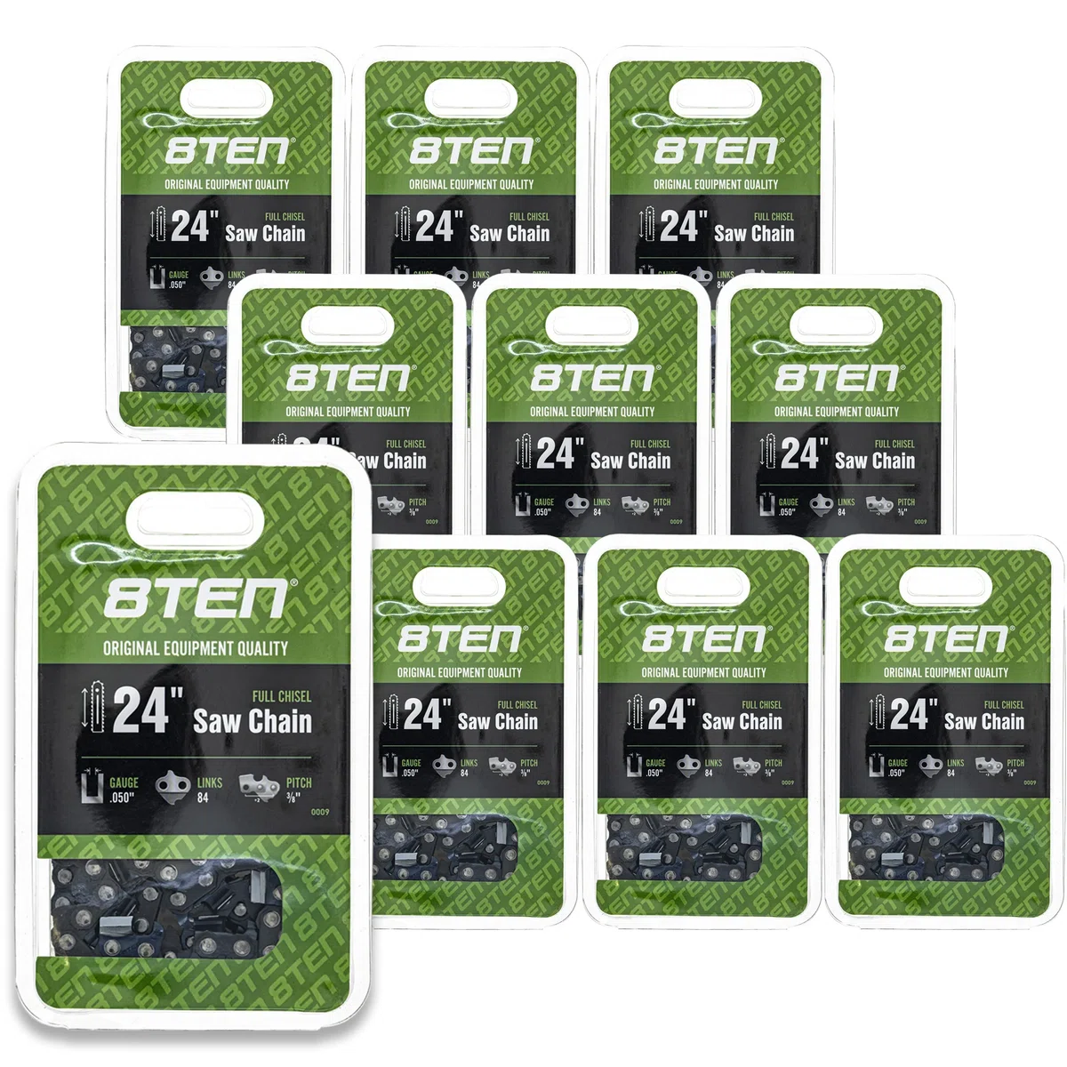 Chainsaw Chain 24 Inch .050 3/8 84DL For Husqvarna Stihl Jonsered 501842584 72LPX84CQ 591119484 | 10-PACK