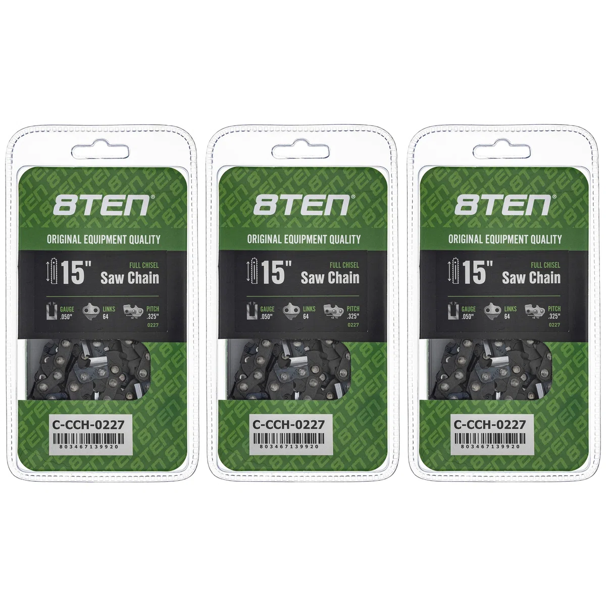 Chainsaw Chain 15 Inch .050 .325 64DL For Dolmar Makita 581643164 23RSC64 20LGX064G | 3-PACK