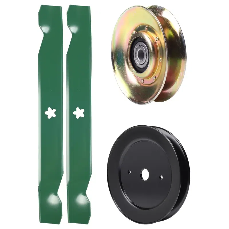 UDC Parts Mower Kit / Pulley 127783 + Pulley 129861 + 2 Pack Blades 138497 / Fits AYP RE12538B