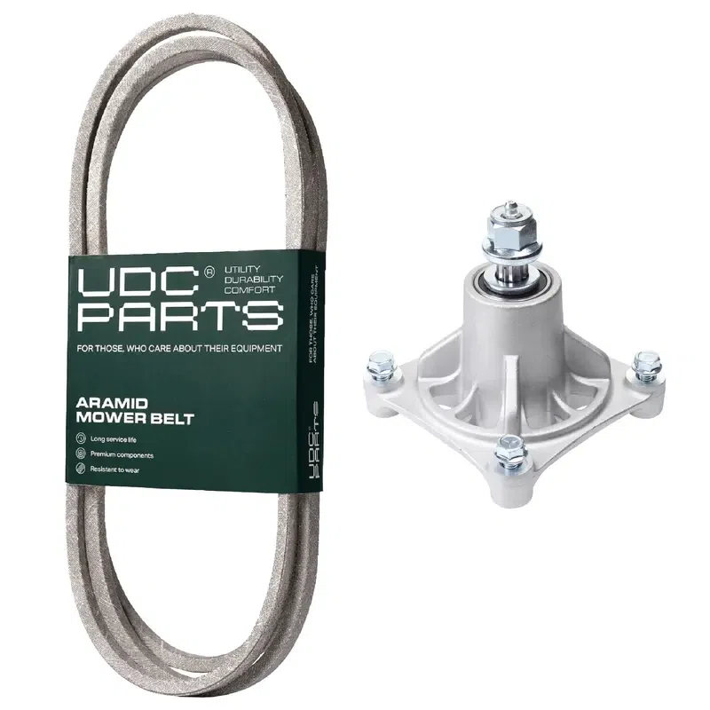 UDC Parts Mower Kit / Belt 180808 + Spindle 532174356 / Fits Statesman SP20PH48STA SP24H48YT SP25PH48STA SP25PH48STB SP25PH48STC SPGT25H48A