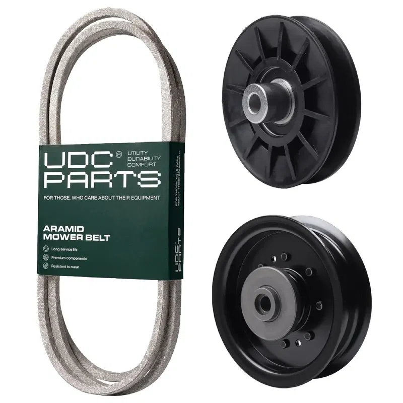 UDC Parts Mower Kit / Belt 130969 + Pulley 532194326 + Pulley 532196104 / Fits RedMax YT2142F YT2242F YT2348F