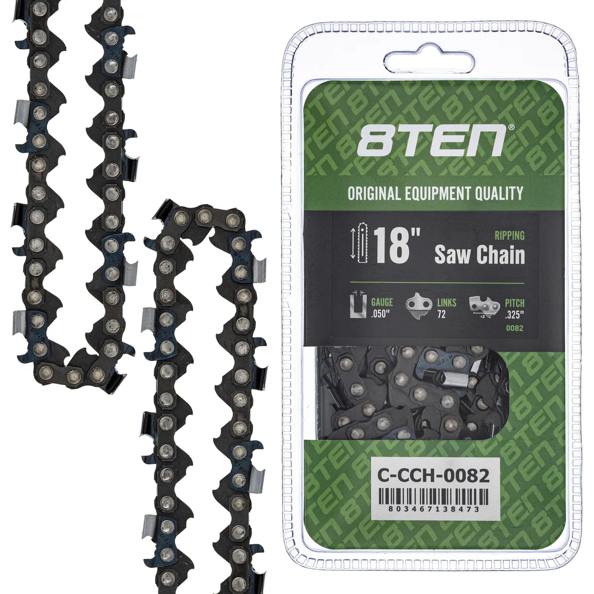 Chainsaw Chain 18 Inch .050 .325 72DL For Dolmar Makita Echo 501840672 581643672 591095772 20BPX072G