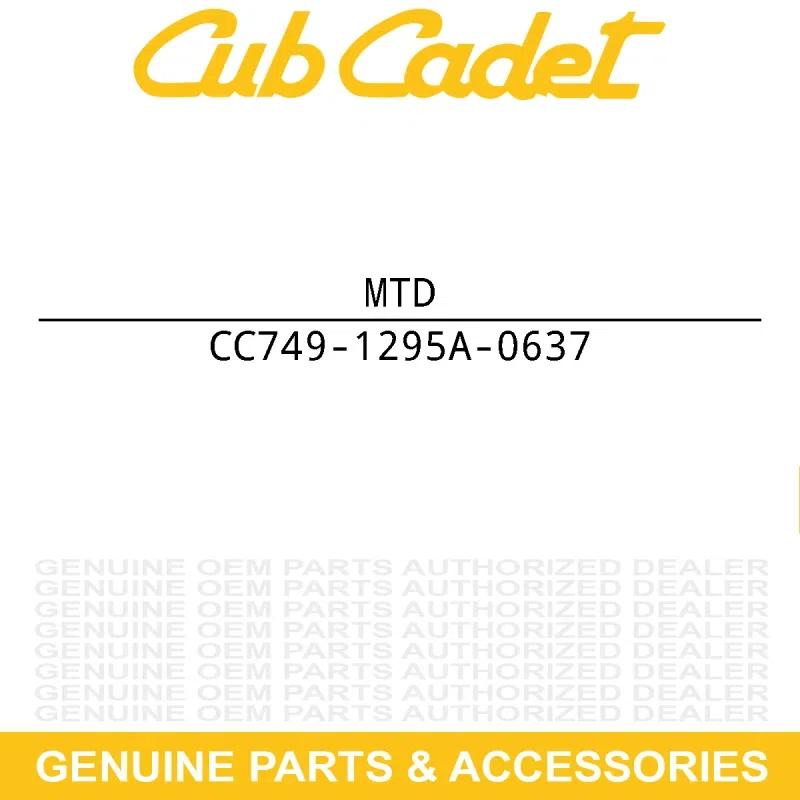 MTD 749-1295A-0637 HANDLE-LOWER BLACK