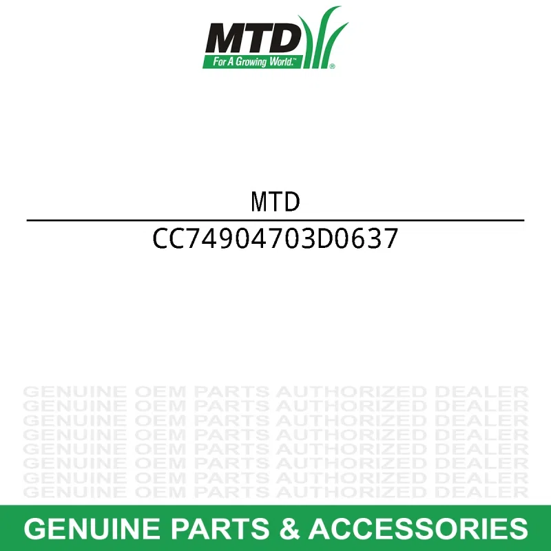 MTD 749-04703D-0637 Upper Handle Powder Black