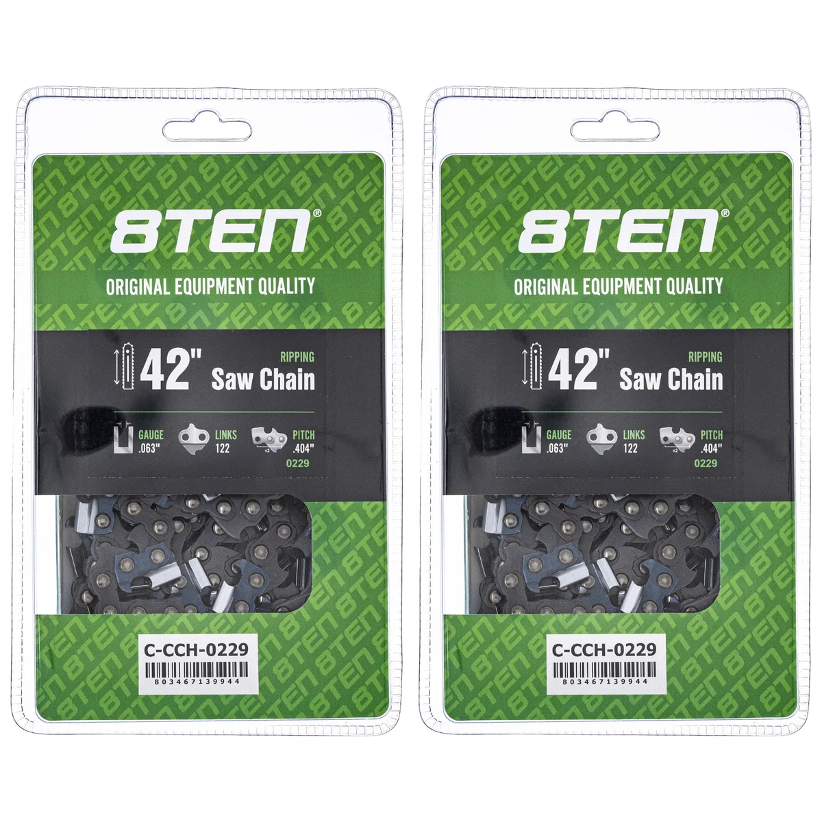Chainsaw Chain 42 Inch .063 .404 122DL For Stihl 27X122G 68JX122G 46RSK102 | 2-PACK