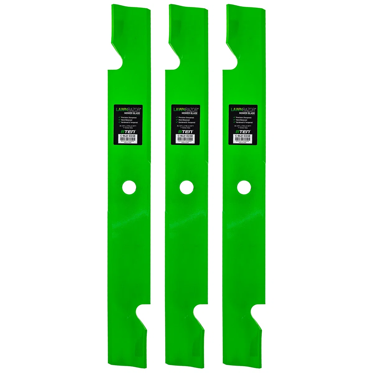 LawnRAZOR Notched High Lift Blade For Exmark 103-6404-S 103-6404 | 3-PACK