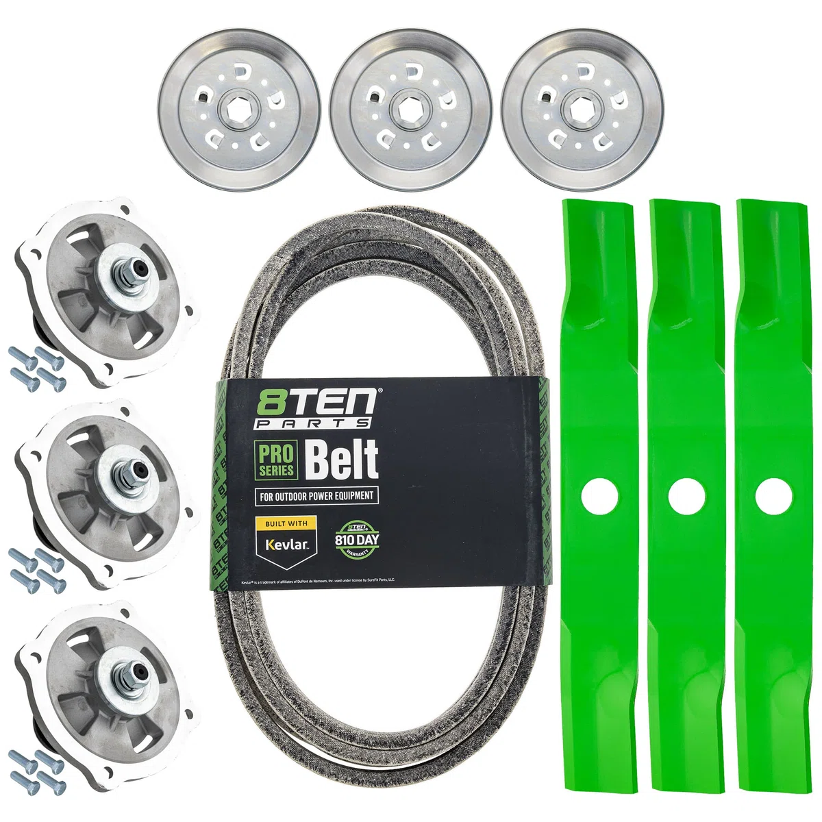 Blade Spindle Belt Kit for Kubota Z724XKW-3 RCK54P-781Z 54-Inch K5613-34340