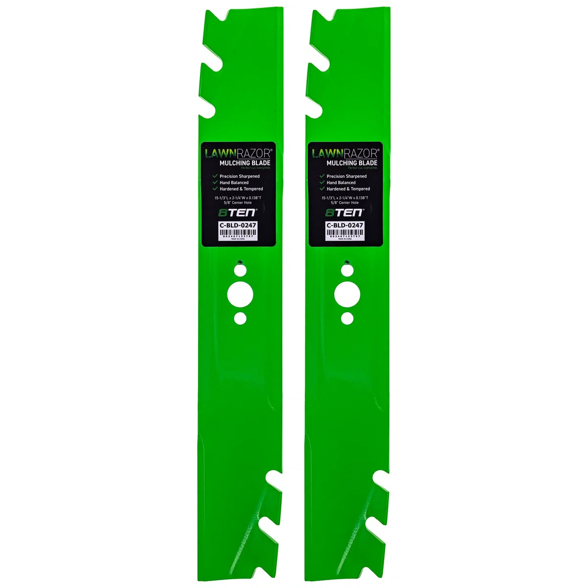 LawnRAZOR Toothed Blade For Toro 120-9500-03 120-9500 120-9500-S | 2-PACK