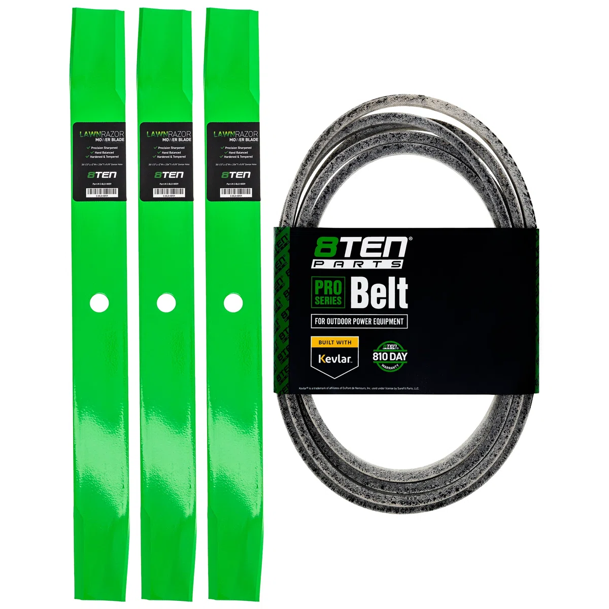 Mower Blades & Deck Belt Kit For Gravely MK1007818
