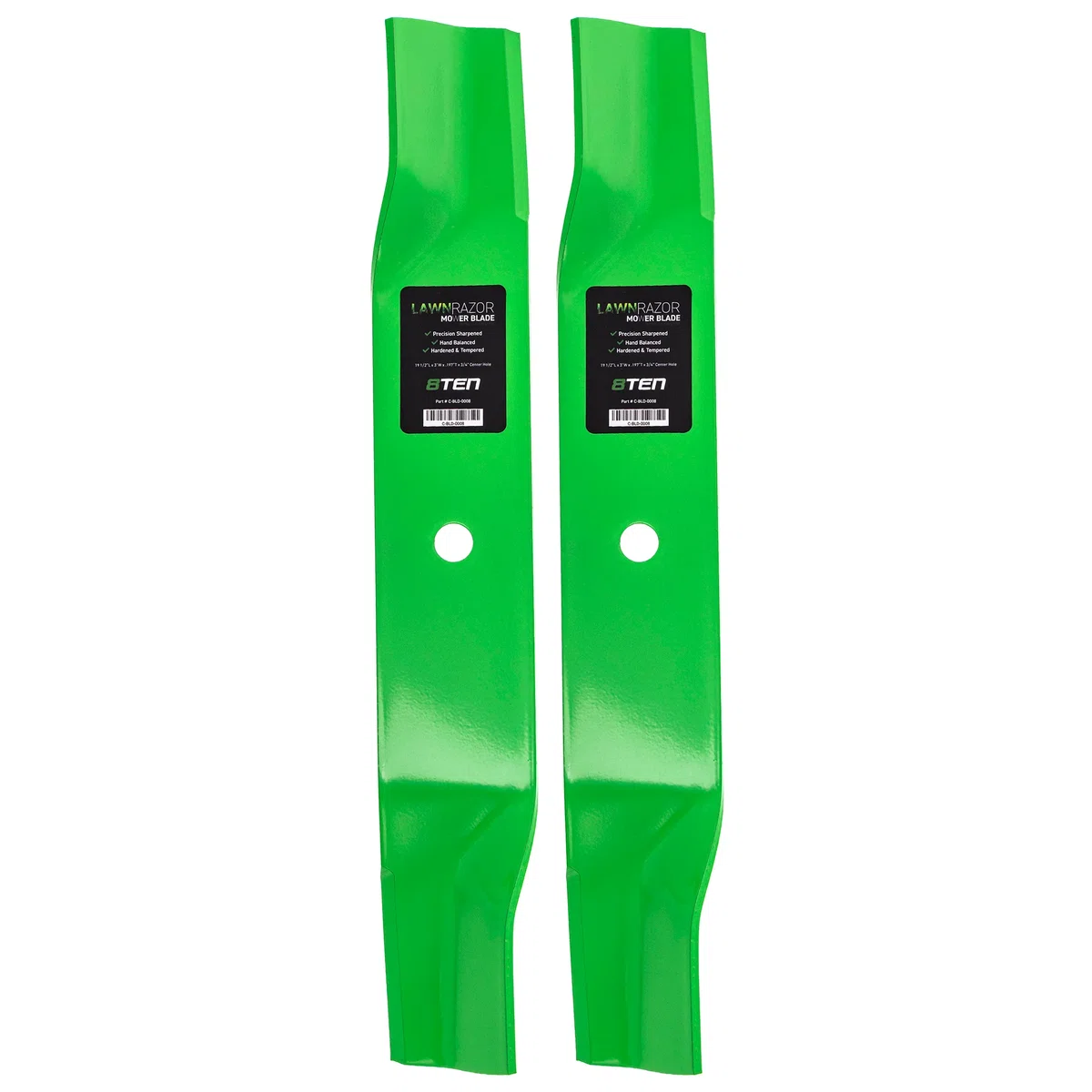 LawnRAZOR High Lift Blade For John Deere Sabre SABO M153118 AM141039 AM137324 AM100991 AM137326 | 2-PACK