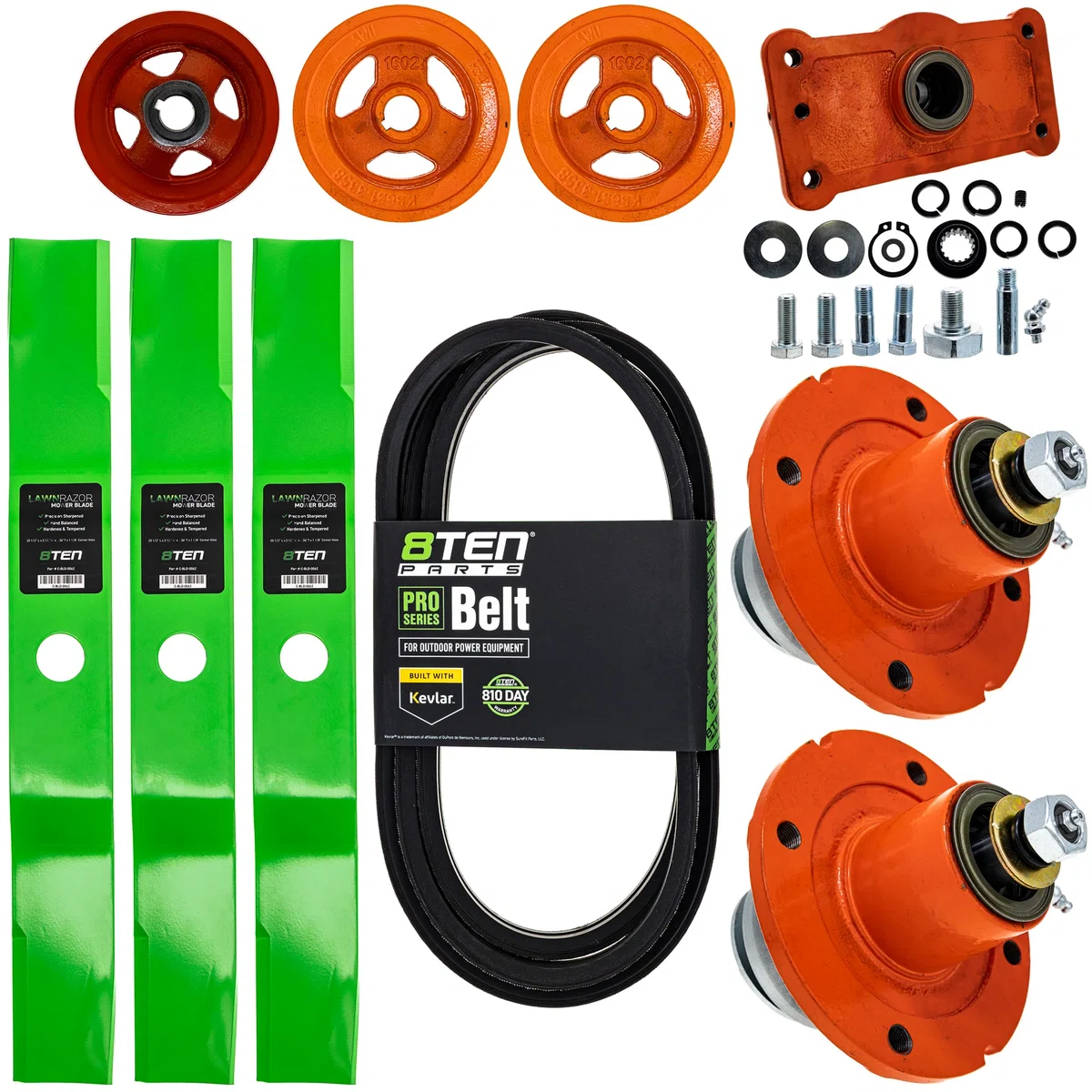 Blade Spindle Belt Kit for Kubota B2410 B7400 B7300 RCK60-24B 60-Inch