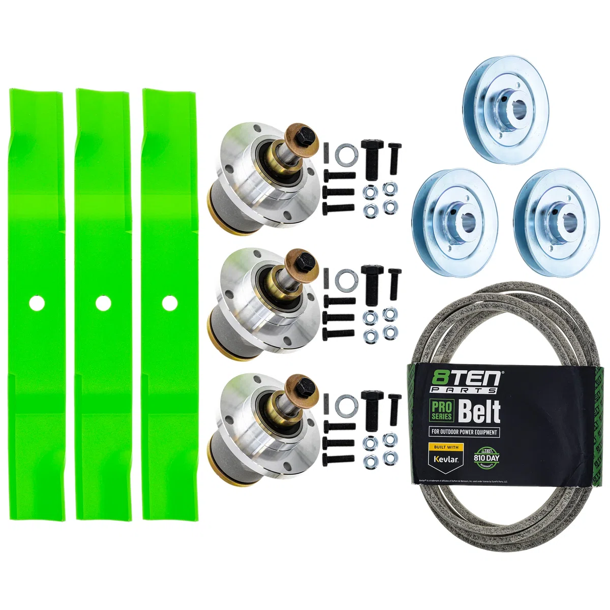 Blade Spindle Belt Kit for RZ Pro RZ-C 54-Inch 438-0001-00 437-0006-00
