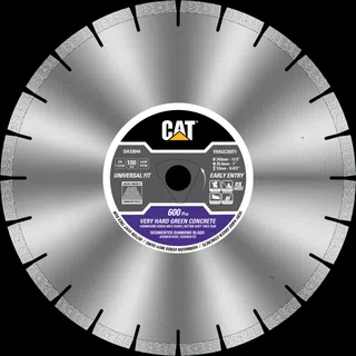 Cat 600 Pro Early Entry HARD Aggregate Silent Green Concrete Diamond Blade 6 3/8" - 162mm PURPLE