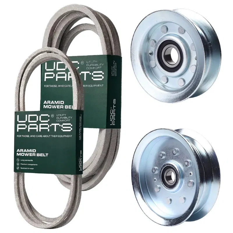 UDC Parts Mower Kit / Belt GX20006 + Belt GX21833 + Pulley GY20629 + Pulley GY22172 / Fits John Deere LA130 X140 X165 X166