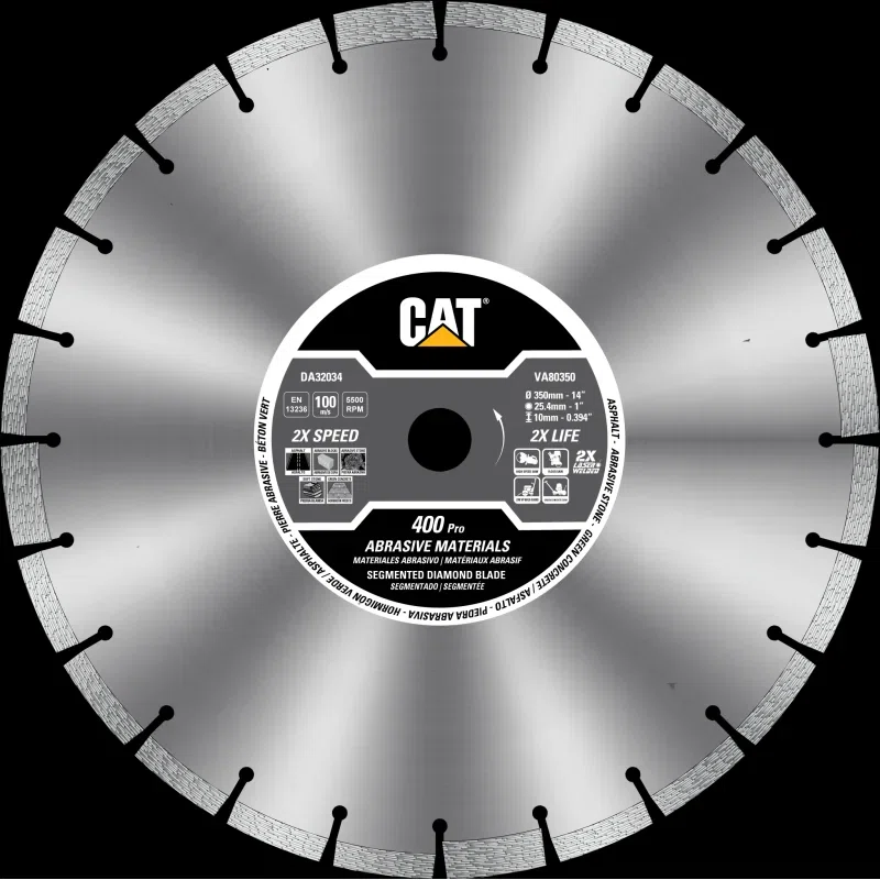 Cat 400 Pro Laser Welded Narrow Gullet Asphalt Diamond Blade 14" - 350mm