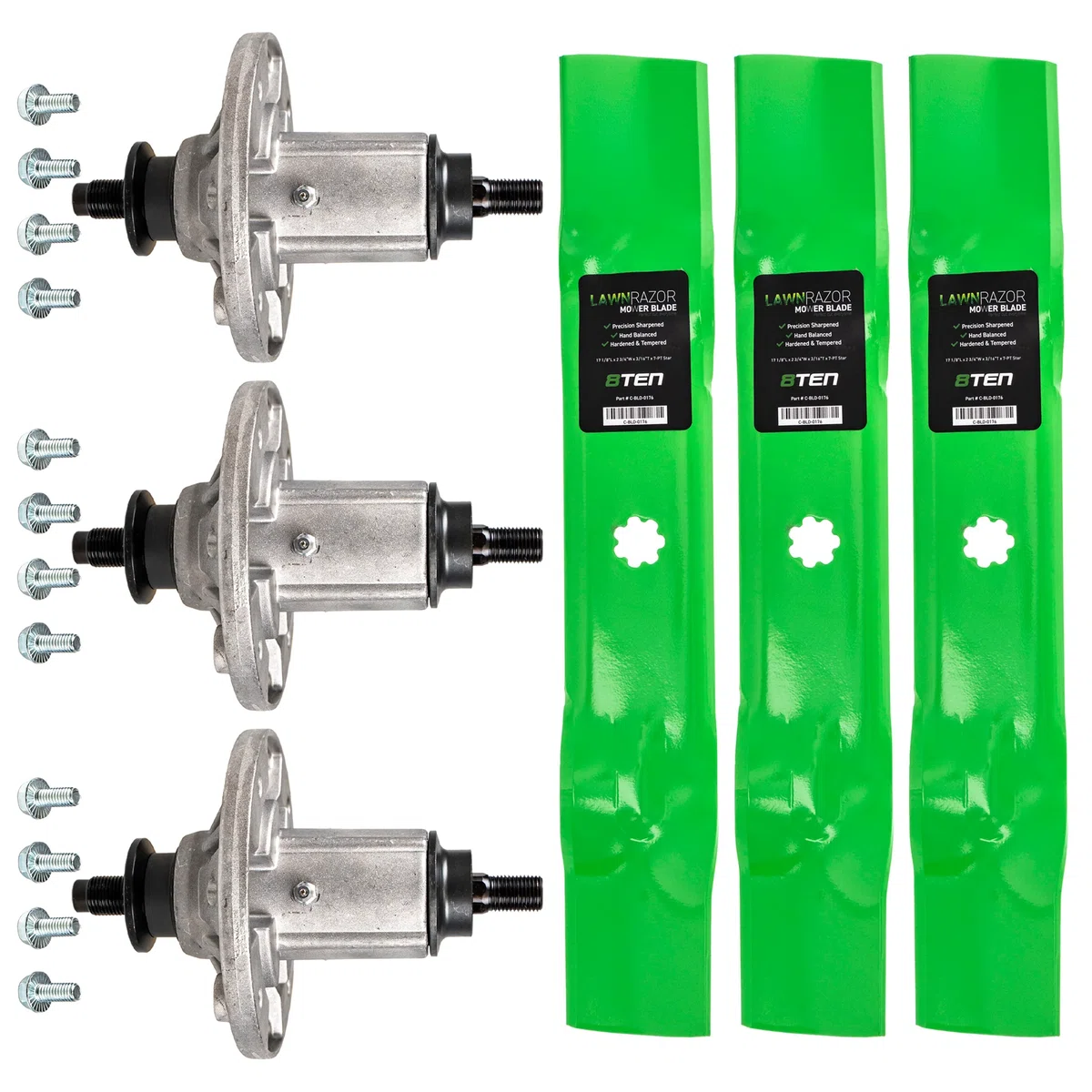 Deck Spindle & Mower Blade Kit For John Deere MK1002297