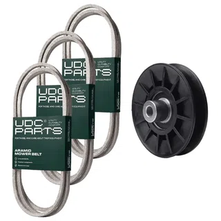 UDC Parts Mower Kit / Belt 130969 + Belt 138255 + Belt 197253 + Pulley 532194326 / Fits Jonsered LT2217A