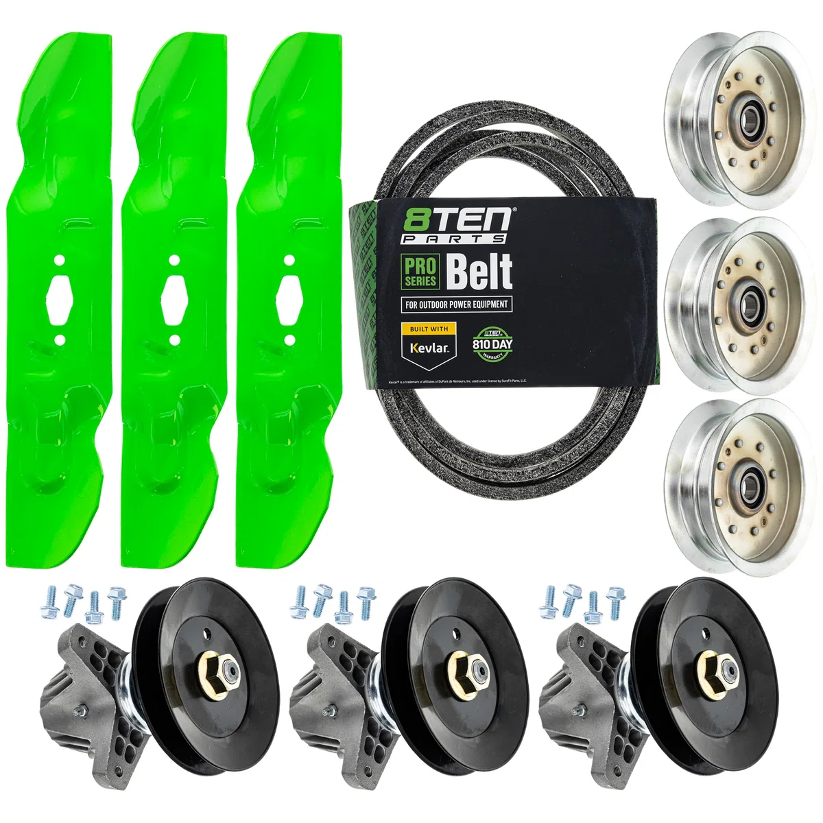 Blade Spindle Belt Idler Deck Kit For Cub Cadet Troy-Bilt Craftsman MK1012252