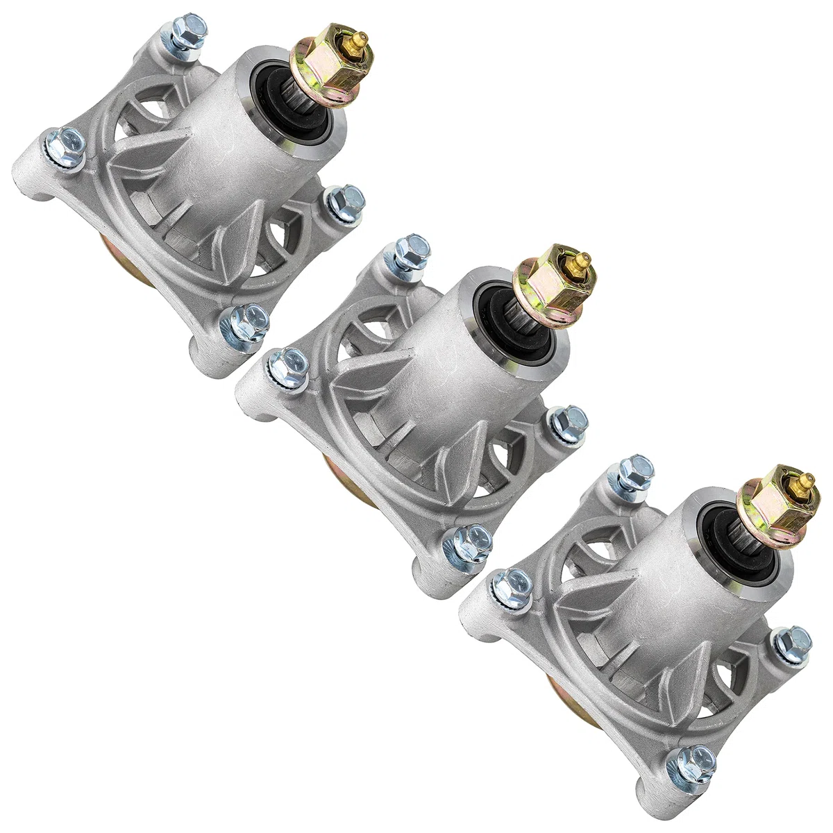 Mower Deck Spindle Set For Husqvarna Poulan Pro Statesman 174356 532174356 587125201 174358 | 3-PACK