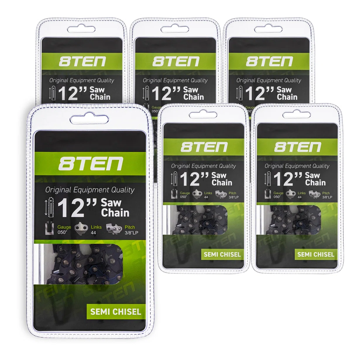 Chainsaw Chain 12 Inch .050 3/8 44DL For Stihl Echo Homelite 91VXL44CQ 501847044 585422144 S93G44 | 6-PACK